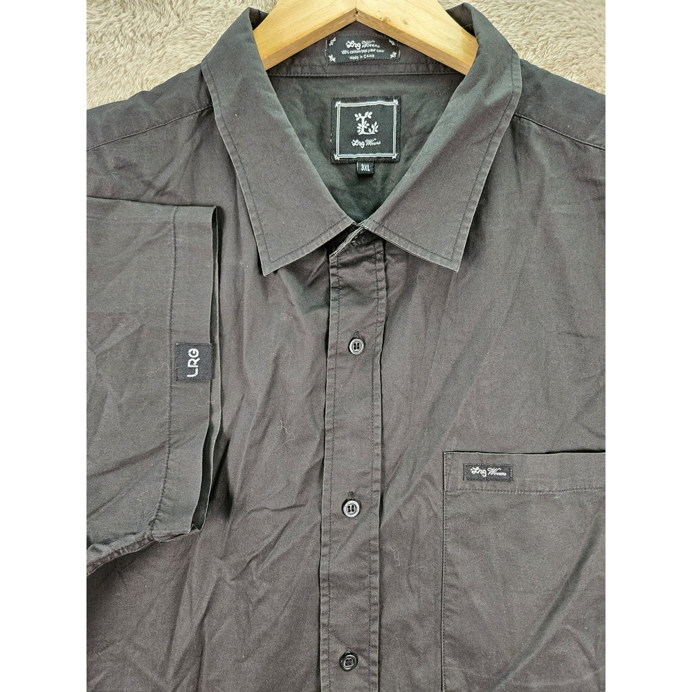 Vintage LRG (Lifted Research Group) Short-sleeve Button-down Shirt Black